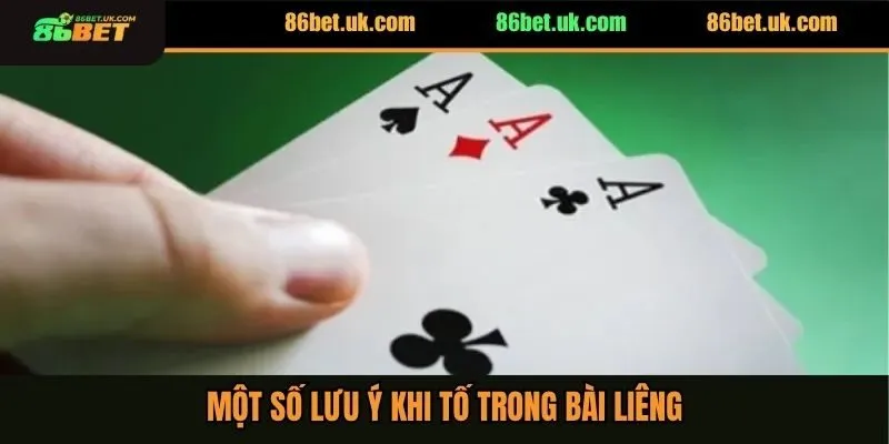 Một số lưu ý khi tố trong bài liêng